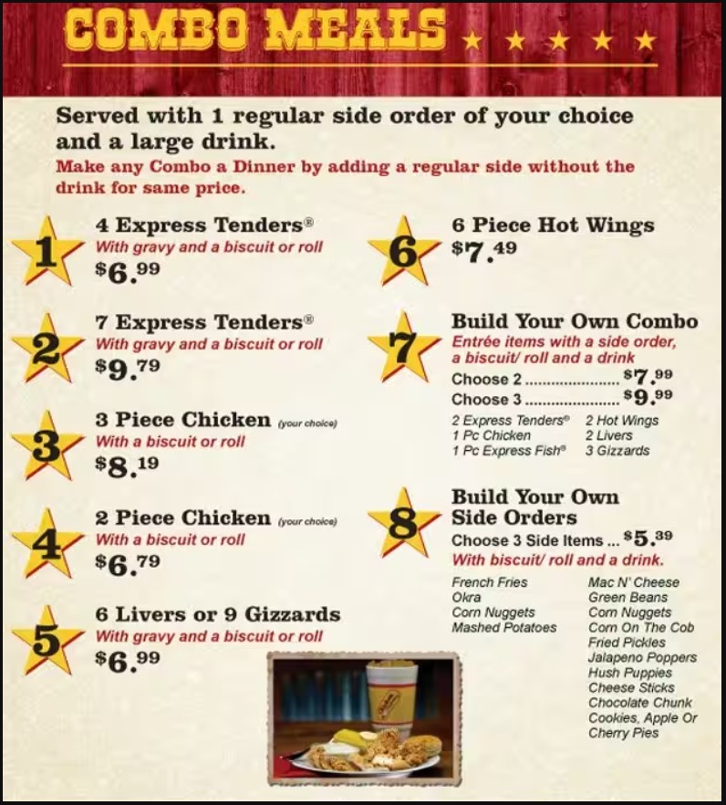 Chicken Express Menu | Fried Chicken, Hushpuppies & More | Alvin, TX